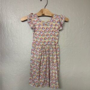 PLAY toddler girl rainbow print dress size 2t